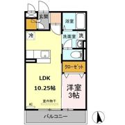 フェリスタ宮沢の間取り画像
