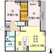 ノーブルミキの間取り画像