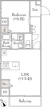 ルミークアン蒲田の間取り画像