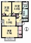 レジデンスナカヤⅡの間取り画像