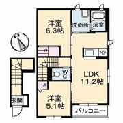 ソレアード B棟の間取り画像