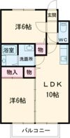 メゾンソレイユBの間取り画像