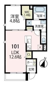 オリーアルカジックの間取り画像