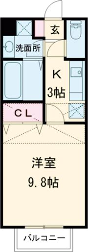 WISH新田東Ⅰの間取り画像