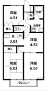 SプリメーロエスペランサB棟の間取り画像