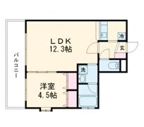 ALIVIO上水前寺の間取り画像