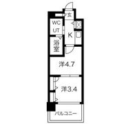 F・PARC西新の間取り画像