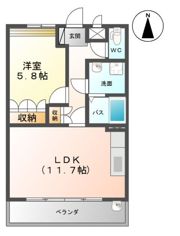 クローバーハウスBの間取り画像