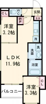 REGALEST喜連瓜破2の間取り画像