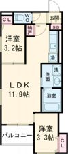 REGALEST喜連瓜破2の間取り画像