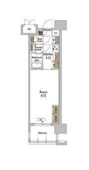 RJRプレシア博多パークレジデンスの間取り画像