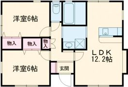 Bella Casa門暮Aの間取り画像