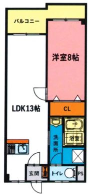 パレスタジオの間取り画像