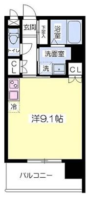プレイス久留米中央の間取り画像