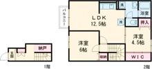 ハイツカワイの間取り画像