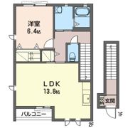 ミナミハイツフラワーIIの間取り画像