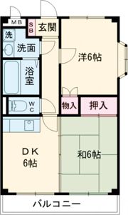 シャトー神川の間取り画像