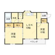 ハピネス2001の間取り画像