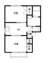 マロンハイツB棟の間取り画像
