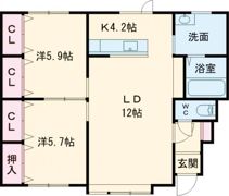 こまちの間取り画像