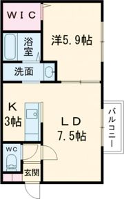 マヌカータcocoⅡの間取り画像
