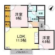 フレグランス原 B棟の間取り画像
