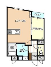 レジデンス神通本町の間取り画像