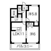 菊井中京ハイツの間取り画像