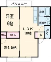 長田マンションの間取り画像