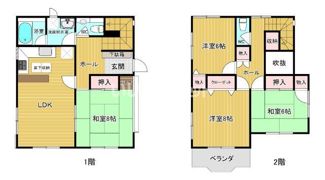 内田貸戸建の間取り画像