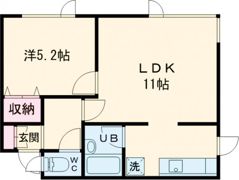 フェローハウスⅡの間取り画像