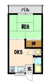 マンションKの間取り画像