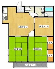 コーポ静の間取り画像