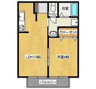 プチメゾン若葉Lの間取り画像