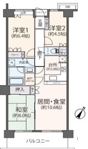 大和中央パーク・ホームズの間取り画像