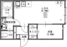 KEIAI RESIDENCE 小手指Ⅱの間取り画像