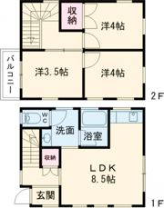 西河原三浦邸の間取り画像