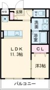 レジデンス西松の間取り画像