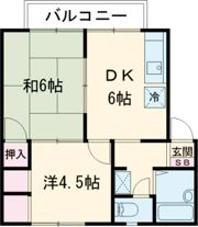月田ガーデンハイツBの間取り画像