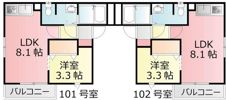 メリディアン塩竃の間取り画像
