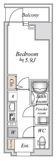 BandoubashiRentalApartmentの間取り画像