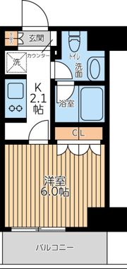 City Lux Tobeの間取り画像