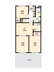 茅ヶ崎ダイカンプラザの間取り画像