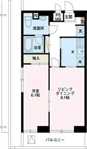 エスエスハイツ市川の間取り画像