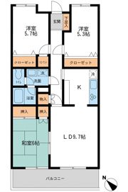 コリンヌ津田沼の間取り画像