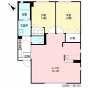 ドミール東貫 B棟の間取り画像