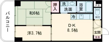 ライオンズマンション明石西新町第2の間取り画像