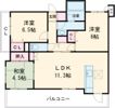 明治グランドヒル加古川駅前一番館 401号室の間取り画像