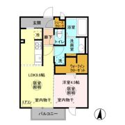 グランマーレMITO Eの間取り画像