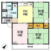 サリネージュ山手 A/B/C/D棟 A棟の間取り画像